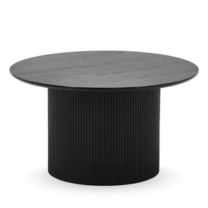 Martina salontafel in zwart melamine Ø80 cm