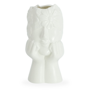Asti keramische vaas wit 19,8 cm