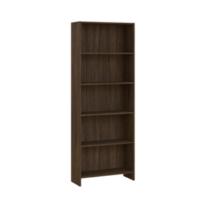 Maddie boekenkast met 5 planken in gerookt eiken 175,5x66x25,5 cm
