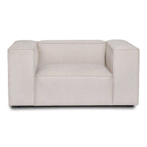 Hailey fauteuil in beige L: 136 X D: 100 X H: 64 cm