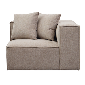 Hailey hoekmodule in zand L: 100 x D: 100 x H: 65 cm