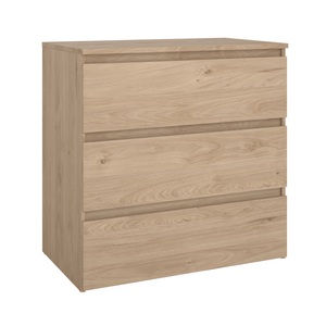 Maise ladekast H:70 x B:70 x D:41 cm met 3 laden in eiken look
