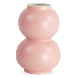 Becca bubbelformaat keramische vaas roze 21 cm