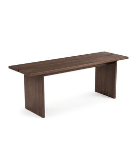 Mekia - bank van gerookt eikenhout 110x35x45 cm