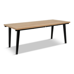 Valeria visgraattafel 200x90 cm gelakt eikenfineer