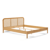 Jamie-bed in eikenhout 180 x 200 cm, inclusief bedlatten en matrassen