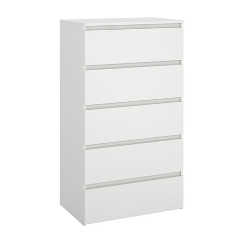 Maise ladekast H:114 x B:65 x D:41 cm met 5 laden in wit