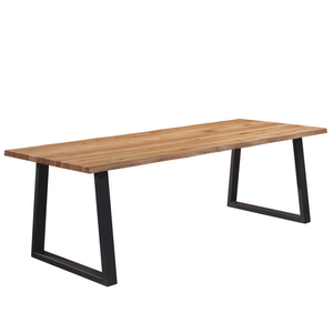 Esther Plankentafel - 200 x 95 cm - Geolied eikenhout met Vierkante poten - (Voorbereid voor verlengbladen)