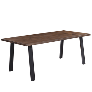 Molly plankentafel - 300x95 cm - in gerookt eiken met A-poten - (Voorbereid voor verlengbladen)