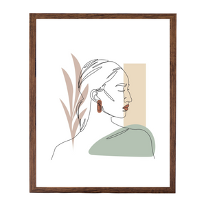 Paloma fotolijst 40x50 cm gerookt hout