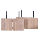 Susan/Molly/Esther - aanzetblad met split (2 stuks) voor plankentafel - Wit geolied eikenhout