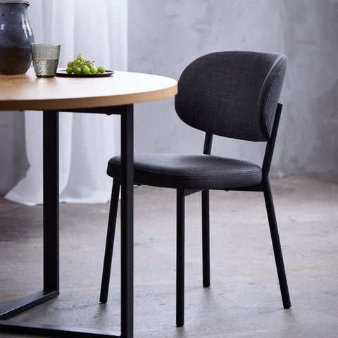 Lugo eettafel in eiken look Ø120 CM