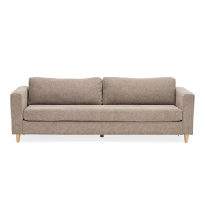 Hildur - driezitsbank in de kleur zand L: 226 x D: 85 x H: 78 cm