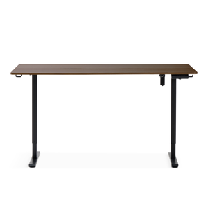 Damian verstelbare bureau, 160 x 80 cm, in gerookt eikenfineer