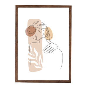 Paloma fotolijst 50x70 cm gerookt hout