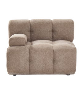 Lilie linkermodule in zandkleur - L: 95 x D: 95 x H: 64 cm