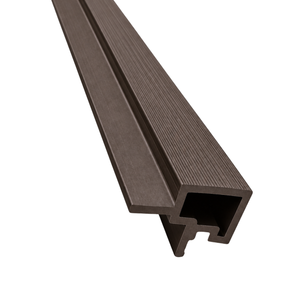 Kinsley - hoekprofiel voor gevelbekleding van bruin composietmateriaal 2900 x 219 x 29 mm