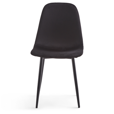 Anna Eetkamerstoel - Zwarte velours