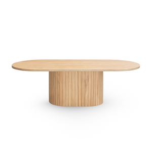 Bobby - Ovale salontafel 120x55x45 cm Eiken