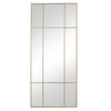 New Yorker spiegel met goud/messing lijst 180 x 80 cm