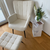 Alfred Fauteuil met Voetenbank - Beige Bouclé