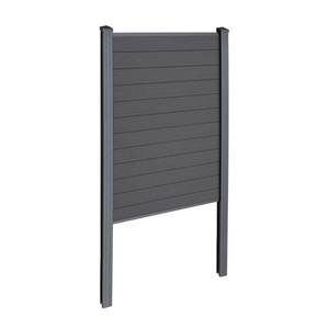 Finley modulaire composiet schutting startmodule - H: 180 x B: 95 cm - Antraciet grijs/zwart