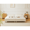 Boxspring in beige 180x200 cm met 4 cm topmatras van PU-schuim excl. poten