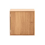 Rumi Wandplank met deur en legplank 33x20x33 cm eiken incl. muurbeugel