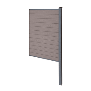 Finley modulaire composiet schutting eindmodule - H: 180 x L: 95 cm - Bruin