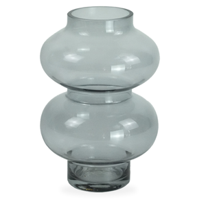 Gaia glazen vaas gerookt 21 cm