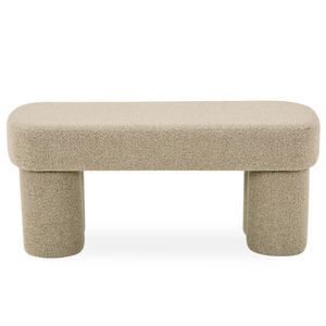 Linea bank beige bouclé 100x42x44 cm