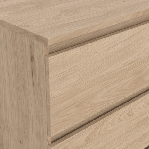 Maise ladekast H:70 x B:138 x B:41 cm met 6 laden in eiken look