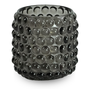 Nelly glazen theelichthouder grijs 8,5 cm