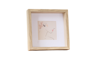 Salma diepe fotolijst Eik 25x25 cm