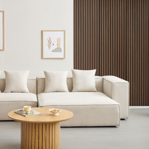 Akoestisch paneel in gerookt eikenfineer 2600x520x18 mm