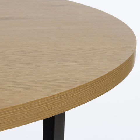 Lugo eettafel in eiken look Ø120 CM