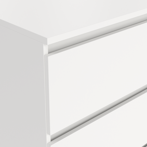 Maise commode 70x138x41 cm met 6 laden in wit