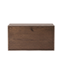 Berto - wandgemonteerde schoenenkast van gerookt eikenhout 76x24x43 cm