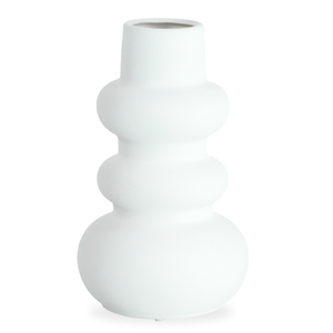 Billie keramische vaas wit 24 cm