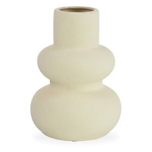 Bliss keramische vaas zand 19,5 cm
