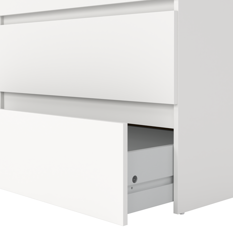 Maise commode 70x138x41 cm met 6 laden in wit