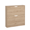 Livo schoenenkast met 2 deuren in eiken look