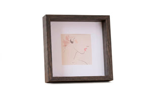 Salma diepe fotolijst gerookt eiken 25x25 cm