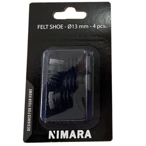 Viltschoenen Ø13 mm (4 stuks/pak)
