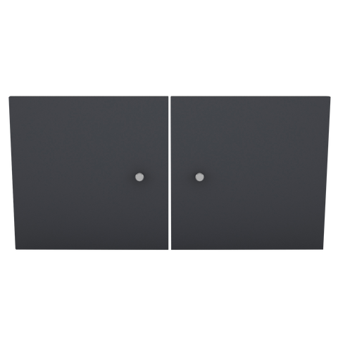 Flora kastdeuren (2 deuren) - Grijs