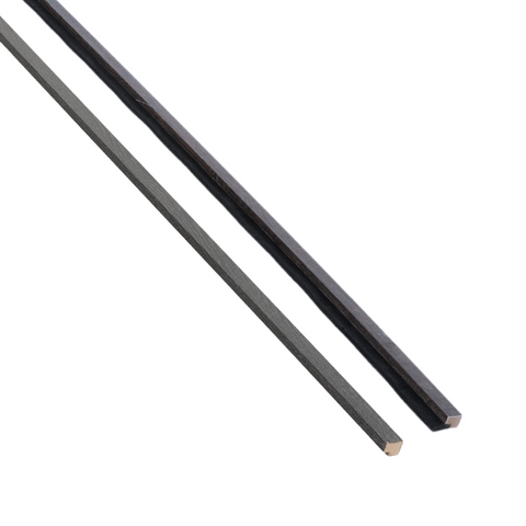 Afwerkingslijsten voor akoestische panelen in zwart eikenfineer 2400x45x18 mm - Rechts & links (2 stuks)
