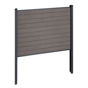 Finley modulaire composiet schutting startmodule - H: 150 x L: 185 cm - Bruin