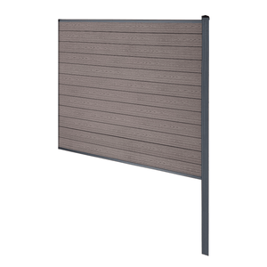 Finley modulaire composiet schutting eindmodule - H: 180 x L: 185 cm - Bruin