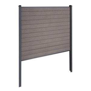 Finley modulaire composiet schutting startmodule - H: 180 x L: 185 cm - Bruin